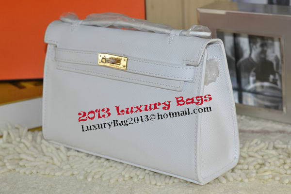 Hermes MINI Kelly 22cm Tote Bag Calfskin Leather White Hermes MINI Kelly 22cm Tote Bag Calfskin Leather White