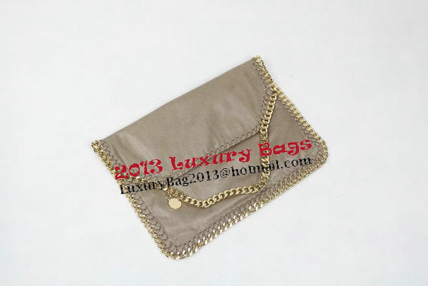 Stella McCartney Falabella Khaki PVC Cross Body Bag 876 Gold