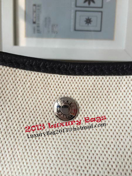 Hermes Garden Party 36CM Bag Canvas Leather H11M Black&White Hermes Garden Party 36CM Bag Canvas Leather H11M Black&White