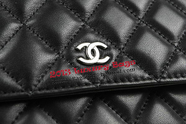 Chanel mini Flap Bag CHA33814 Black Original Sheepskin Leather Silver Chanel mini Flap Bag CHA33814 Black Original Sheepskin Leather Silver