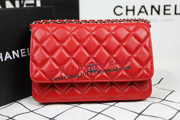 Chanel mini Flap Bag CHA33814 Red Original Sheepskin Leather Silver Chanel mini Flap Bag CHA33814 Red Original Sheepskin Leather Silver
