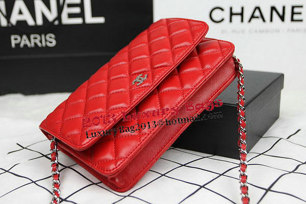 Chanel mini Flap Bag CHA33814 Red Original Sheepskin Leather Silver Chanel mini Flap Bag CHA33814 Red Original Sheepskin Leather Silver