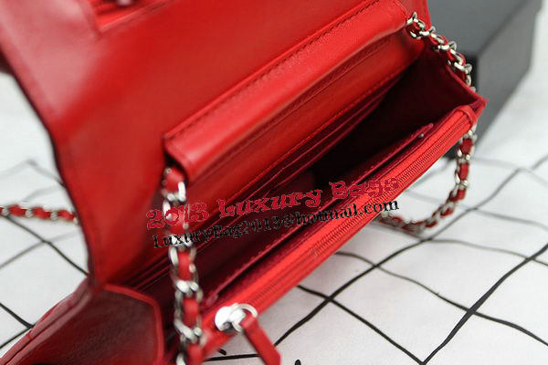Chanel mini Flap Bag CHA33814 Red Original Sheepskin Leather Silver Chanel mini Flap Bag CHA33814 Red Original Sheepskin Leather Silver