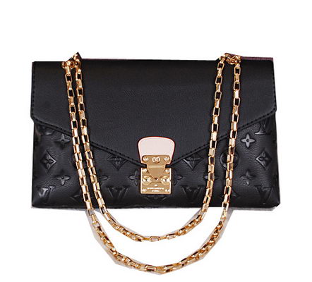 Louis Vuitton Monogram Empreinte Pallas Chain Bag M41202 Black
