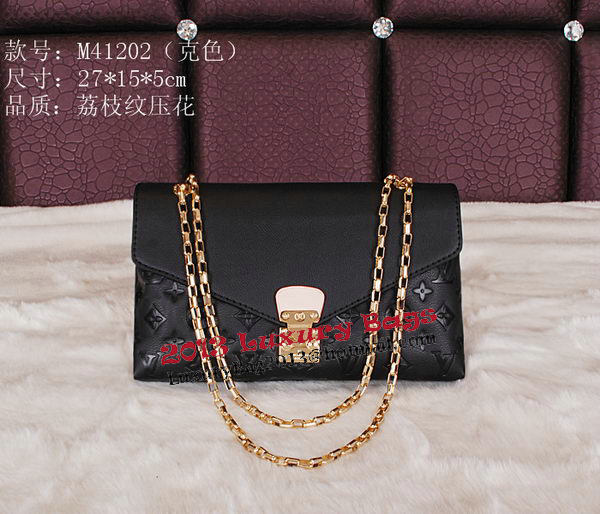 Louis Vuitton Monogram Empreinte Pallas Chain Bag M41202 Black Louis Vuitton Monogram Empreinte Pallas Chain Bag M41202 Black