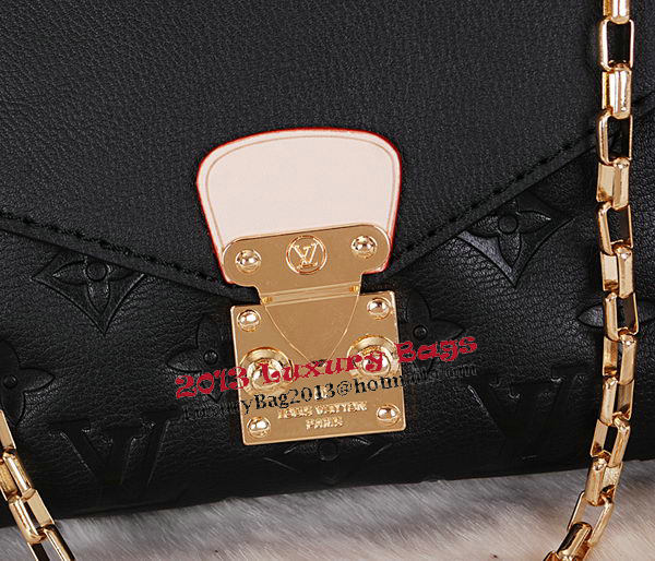 Louis Vuitton Monogram Empreinte Pallas Chain Bag M41202 Black Louis Vuitton Monogram Empreinte Pallas Chain Bag M41202 Black