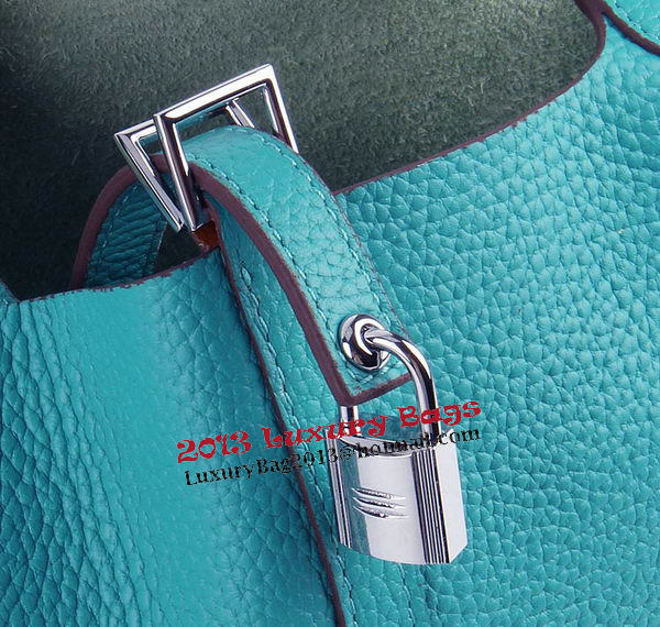 Hermes Picotin Lock PM Bag in Clemence Leather H8615 Green Hermes Picotin Lock PM Bag in Clemence Leather H8615 Green