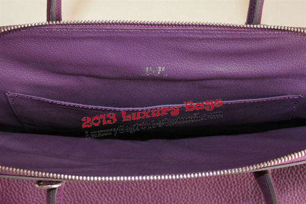 Hermes Bolide 37CM Calfskin Leather Tote Bags H509084 Purple Hermes Bolide 37CM Calfskin Leather Tote Bags H509084 Purple