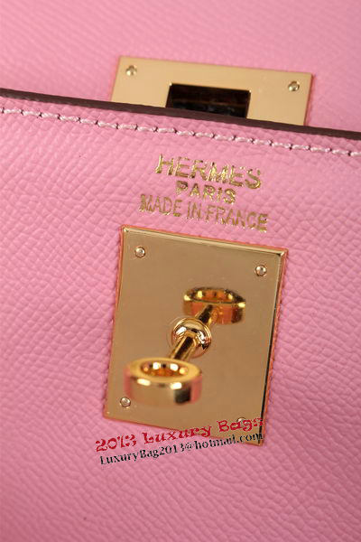 Hermes Kelly 32cm Shoulder Bags Grained Leather Pink Hermes Kelly 32cm Shoulder Bags Grained Leather Pink