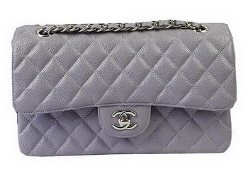 Chanel 2.55 Series Bags Lavender Cannage Pattern Leather CFA1112 Silver