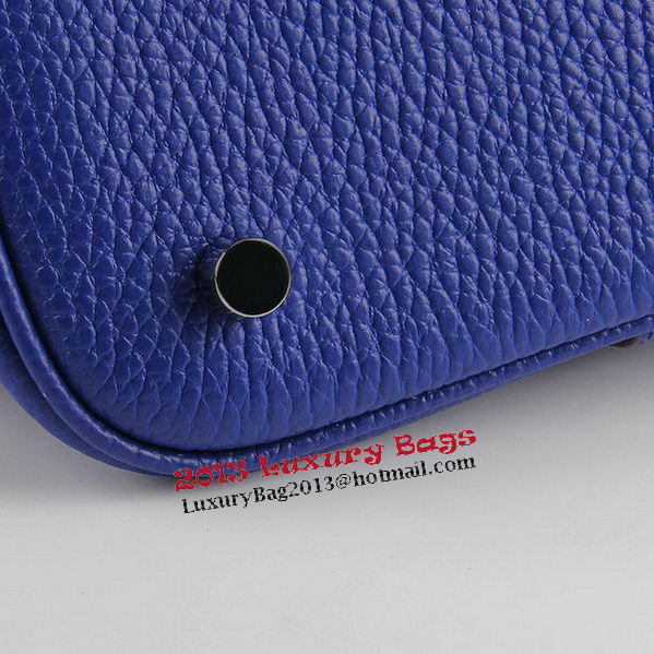 Hermes Picotin Lock MM Bags Clemence Leather H8616 Blue