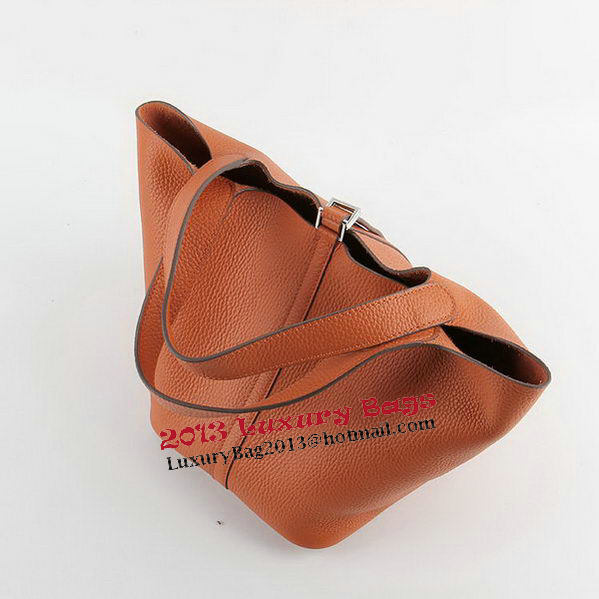 Hermes Picotin Lock MM Bags Clemence Leather H8616 Orange Hermes Picotin Lock MM Bags Clemence Leather H8616 Orange