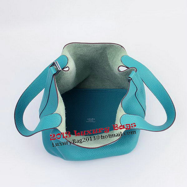 Hermes Picotin Lock PM Bags Clemence Leather H8615 Green Hermes Picotin Lock PM Bags Clemence Leather H8615 Green