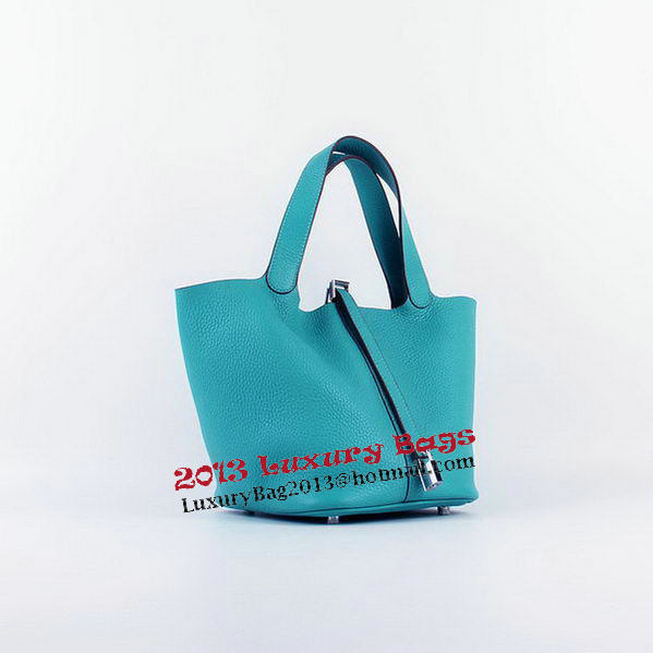 Hermes Picotin Lock PM Bags Clemence Leather H8615 Green Hermes Picotin Lock PM Bags Clemence Leather H8615 Green
