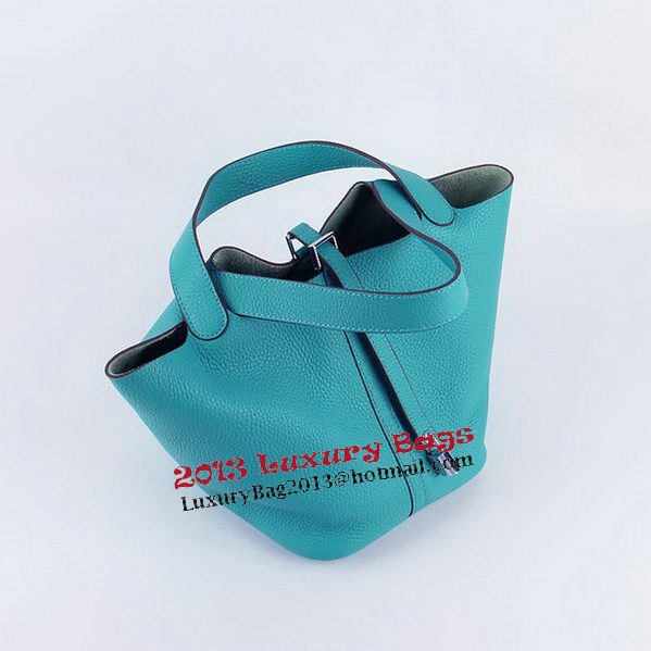 Hermes Picotin Lock PM Bags Clemence Leather H8615 Green Hermes Picotin Lock PM Bags Clemence Leather H8615 Green