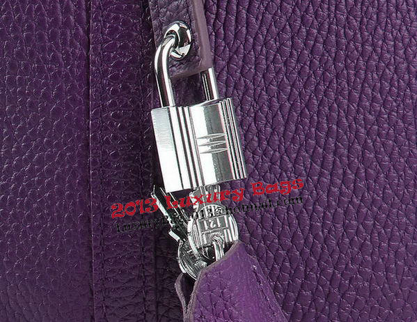 Hermes Picotin Lock PM Bags Clemence Leather H8615 Purple Hermes Picotin Lock PM Bags Clemence Leather H8615 Purple