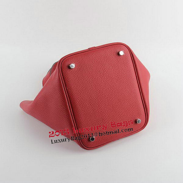 Hermes Picotin Lock PM Bags Clemence Leather H8615 Red Hermes Picotin Lock PM Bags Clemence Leather H8615 Red