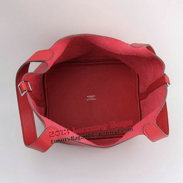 Hermes Picotin Lock PM Bags Clemence Leather H8615 Red Hermes Picotin Lock PM Bags Clemence Leather H8615 Red