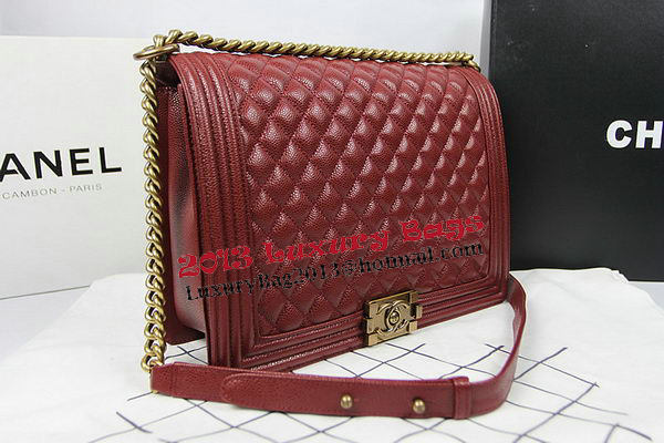 Boy Chanel Flap Shoulder Bag Original Cannage Pattern A67087 Burgundy Boy Chanel Flap Shoulder Bag Original Cannage Pattern A67087 Burgundy