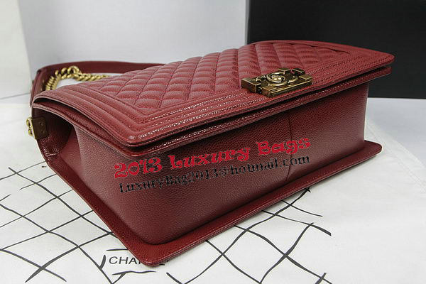 Boy Chanel Flap Shoulder Bag Original Cannage Pattern A67087 Burgundy Boy Chanel Flap Shoulder Bag Original Cannage Pattern A67087 Burgundy