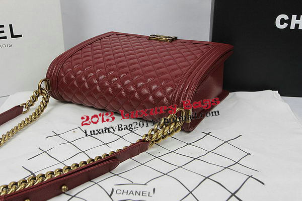 Boy Chanel Flap Shoulder Bag Original Cannage Pattern A67087 Burgundy Boy Chanel Flap Shoulder Bag Original Cannage Pattern A67087 Burgundy