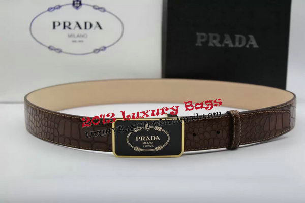 Prada 35mm Belt Croco Leather PB1128B Prada 35mm Belt Croco Leather PB1128B