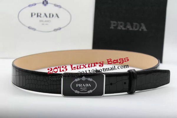 Prada 35mm Belt Croco Leather PB1128B Prada 35mm Belt Croco Leather PB1128B