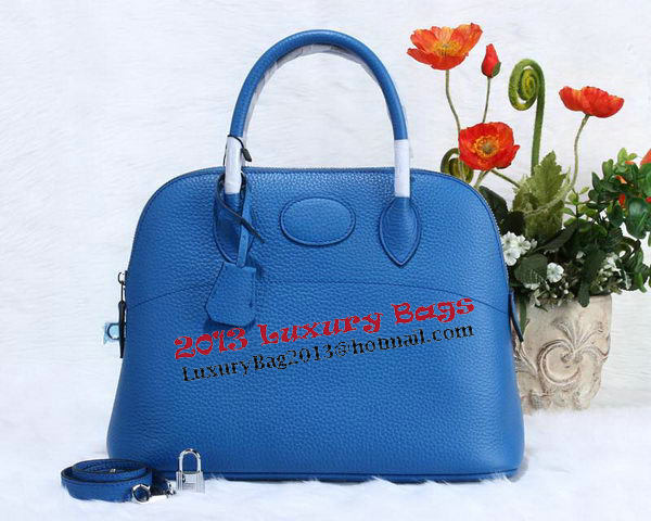Hermes Bolide 31CM Calfskin Leather Tote Bag H509083 Blue Hermes Bolide 31CM Calfskin Leather Tote Bag H509083 Blue