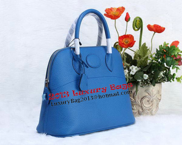 Hermes Bolide 31CM Calfskin Leather Tote Bag H509083 Blue Hermes Bolide 31CM Calfskin Leather Tote Bag H509083 Blue