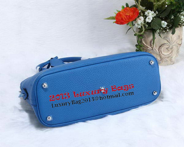 Hermes Bolide 31CM Calfskin Leather Tote Bag H509083 Blue Hermes Bolide 31CM Calfskin Leather Tote Bag H509083 Blue
