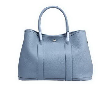Hermes Garden Party 36cm Tote Bag Grainy Leather SKyBlue