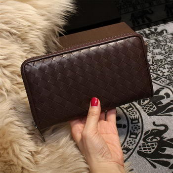 Bottega Veneta Intrecciato Nappa Zip Around Wallets 114073 Brown Bottega Veneta Intrecciato Nappa Zip Around Wallets 114073 Brown