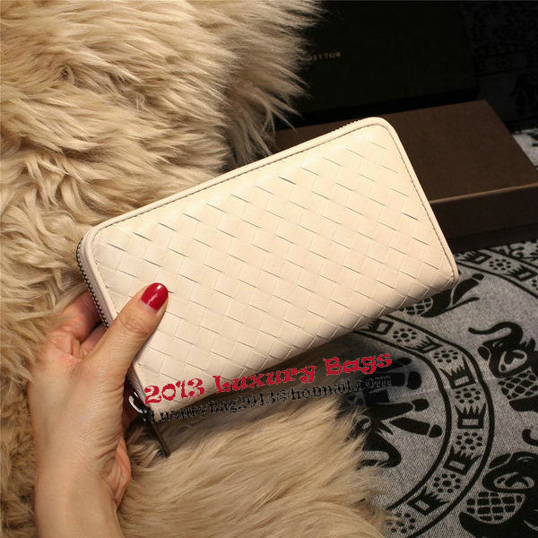 Bottega Veneta Intrecciato Nappa Zip Around Wallets 114073 OffWhite Bottega Veneta Intrecciato Nappa Zip Around Wallets 114073 OffWhite