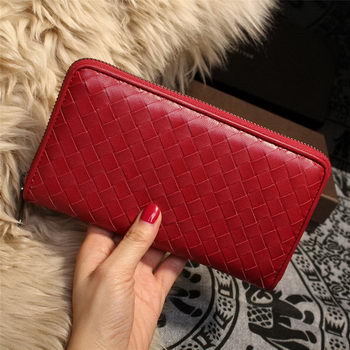 Bottega Veneta Intrecciato Nappa Zip Around Wallets 114073 Red Bottega Veneta Intrecciato Nappa Zip Around Wallets 114073 Red