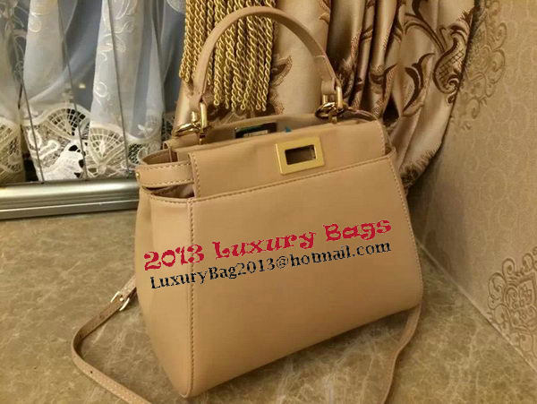 Fendi mini Peekaboo Bag Original Leather 55211 Beige Fendi mini Peekaboo Bag Original Leather 55211 Beige