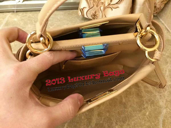 Fendi mini Peekaboo Bag Original Leather 55211 Beige Fendi mini Peekaboo Bag Original Leather 55211 Beige