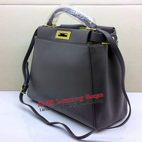 Fendi Peekaboo Bag Original Leather FD2311 Deep Grey Fendi Peekaboo Bag Original Leather FD2311 Deep Grey