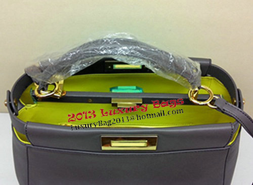 Fendi Peekaboo Bag Original Leather FD2311 Deep Grey Fendi Peekaboo Bag Original Leather FD2311 Deep Grey