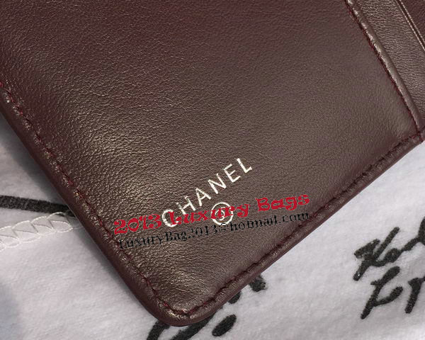 Chanel Matelasse Bi-Fold Wallet Black Sheepskin Leater A48667 Silver Chanel Matelasse Bi-Fold Wallet Black Sheepskin Leater A48667 Silver