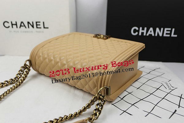 Chanel Boy Flap Shoulder Bag Original Sheepskin Leather A67087 Apircot Chanel Boy Flap Shoulder Bag Original Sheepskin Leather A67087 Apircot