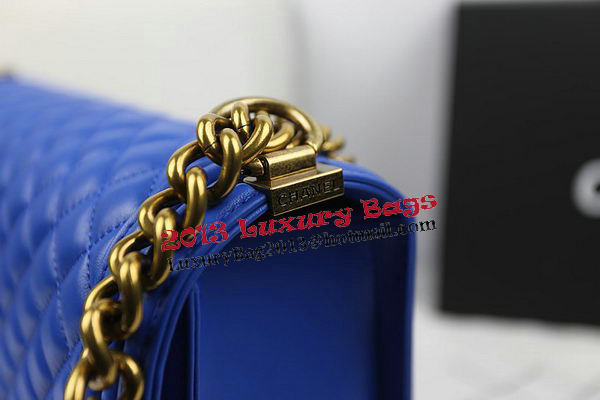 Chanel Boy Flap Shoulder Bag Original Sheepskin Leather A67087 Blue Chanel Boy Flap Shoulder Bag Original Sheepskin Leather A67087 Blue