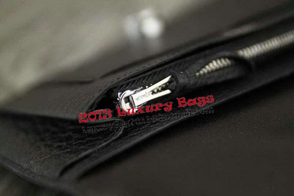 Hermes Compact Passport Holder Original Leather Wallet Black Hermes Compact Passport Holder Original Leather Wallet Black