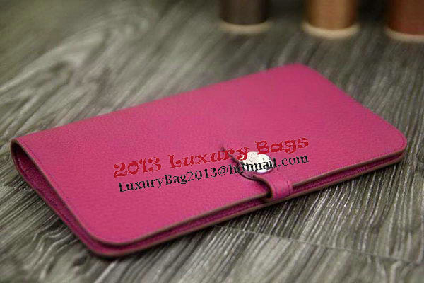 Hermes Compact Passport Holder Original Leather Wallet Peach Hermes Compact Passport Holder Original Leather Wallet Peach