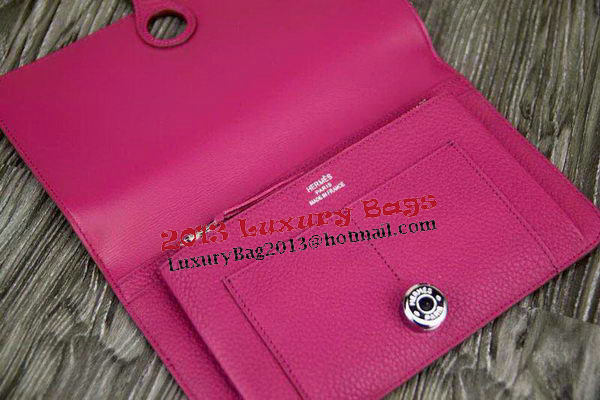 Hermes Compact Passport Holder Original Leather Wallet Peach Hermes Compact Passport Holder Original Leather Wallet Peach