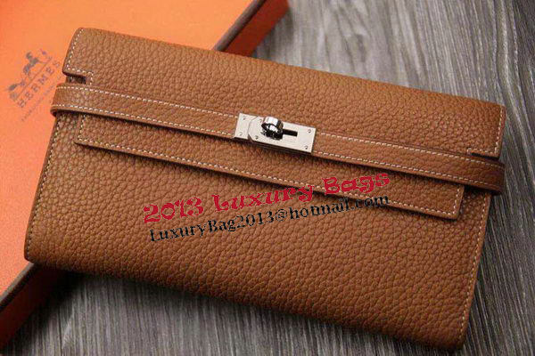 Hermes Kelly Wallet Togo Leather Bi-Fold Purse HA708W Wheat Hermes Kelly Wallet Togo Leather Bi-Fold Purse HA708W Wheat