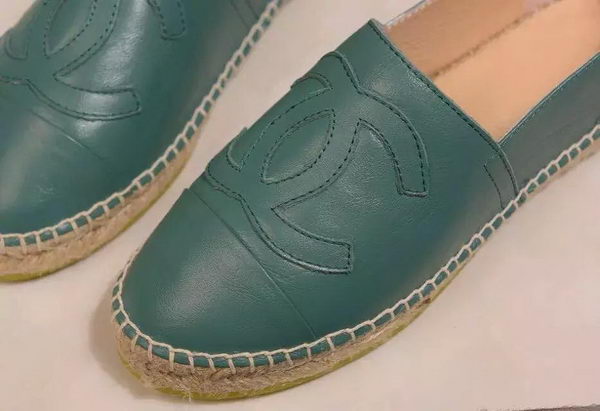 Chanel Leather Toe Flat CH1015LRF Green