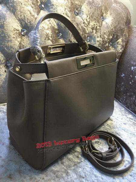 Fendi Peekaboo Bag Calfskin Leather 30340 Grey Fendi Peekaboo Bag Calfskin Leather 30340 Grey