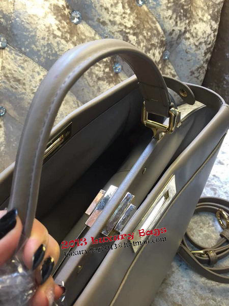 Fendi Peekaboo Bag Calfskin Leather 30340 Grey Fendi Peekaboo Bag Calfskin Leather 30340 Grey
