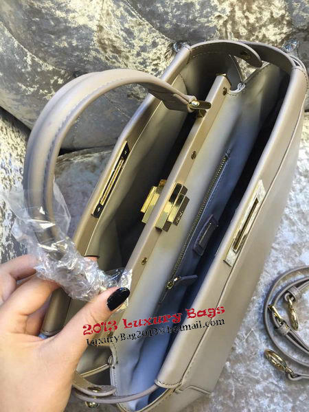 Fendi Peekaboo Bag Calfskin Leather 30340 Grey Fendi Peekaboo Bag Calfskin Leather 30340 Grey