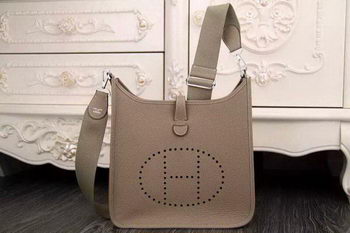 Hermes Evelyne 28cm Messenger Bag Original Leather H1188 Grey